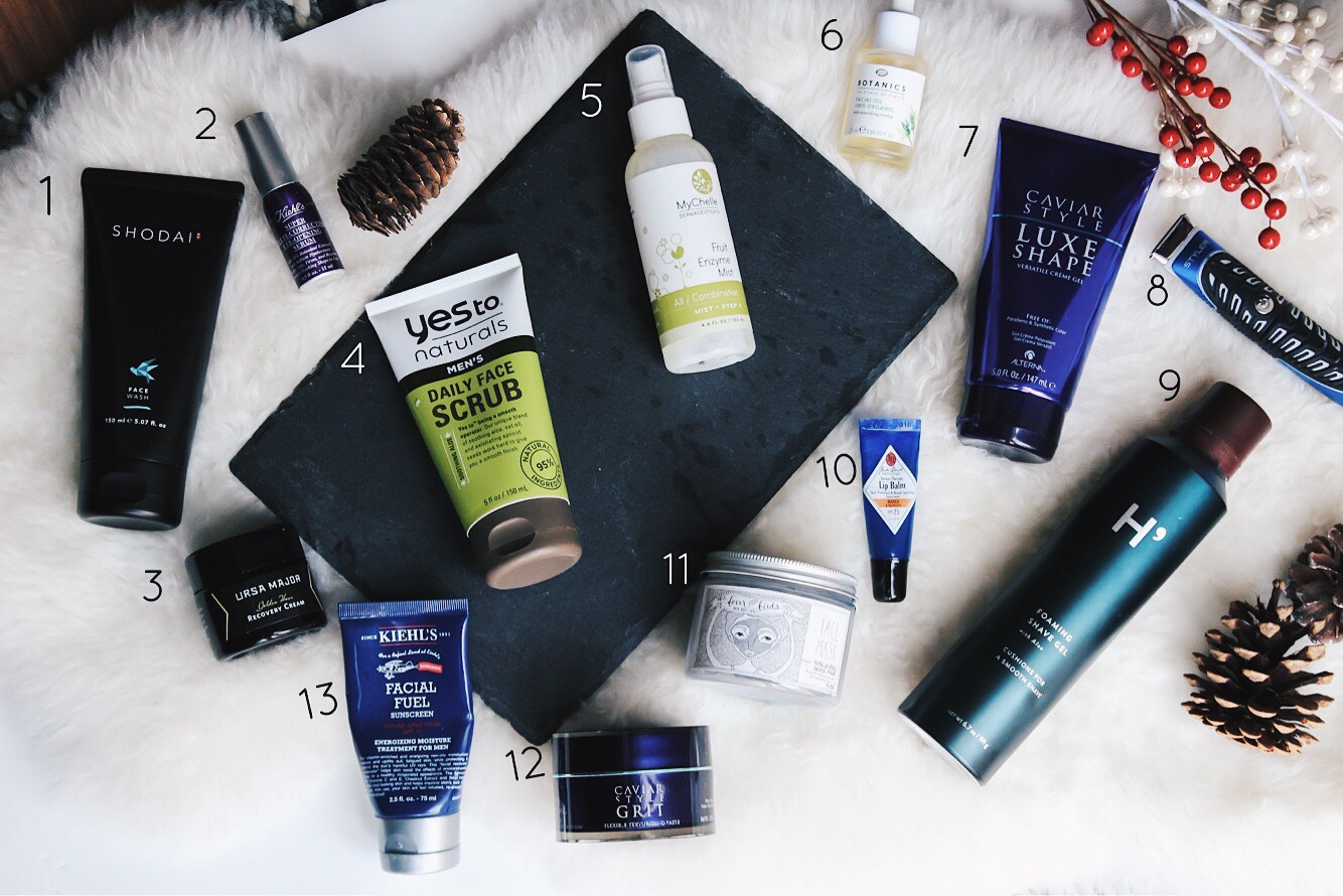 flatlay of grooming essentials